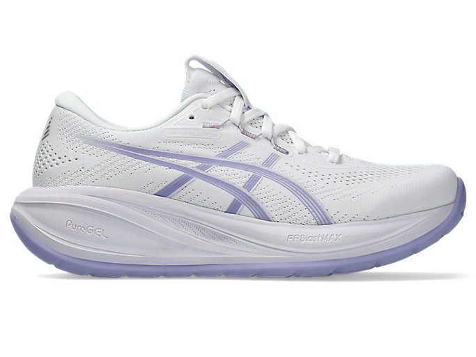 (Women) ASICS GEL-CUMULUS 28 Wide Running Shoes White/Bluebell 1012B919-101
