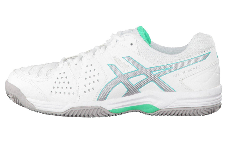 (Women) ASICS Gel-Dedicate 4 Clay 'White Silver' E558Y-0193