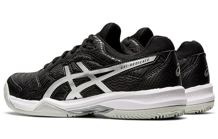 Shop (W) ASICS Gel-Dedicate 6 Clay Zilver/Zwart 1042A073-002