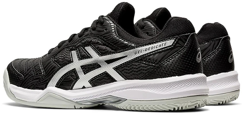 (W) ASICS Gel-Dedicate 6 Clay Zilver/Zwart 1042A073-002 Shop (W) ASICS Gel-Dedicate 6 Clay Zilver/Zwart 1042A073-002