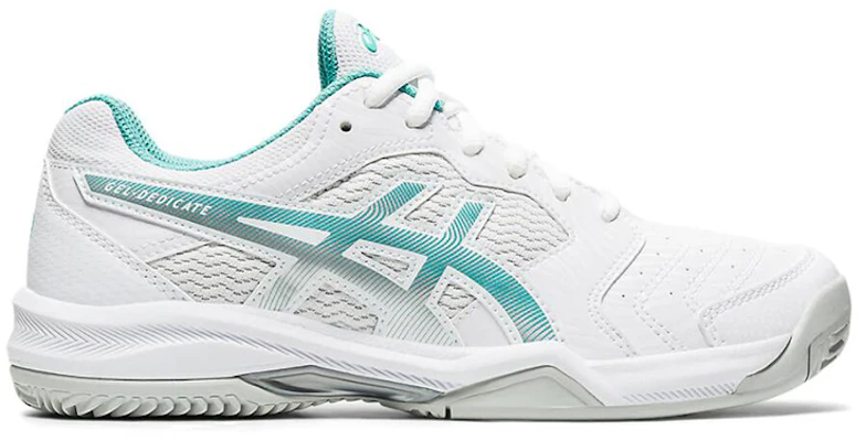 (W) ASICS Gel-Dedicate 6 Clay Wit/Blauw 1042A073-105 Order (W) ASICS Gel-Dedicate 6 Clay Wit/Blauw 1042A073-105