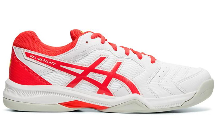 Order (W) ASICS Gel-Dedicate 6 Indoor Rood/Wit 1042A074-102
