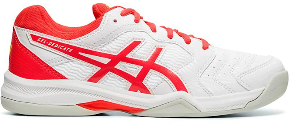 (W) ASICS Gel-Dedicate 6 Indoor Rood/Wit 1042A074-102 Order (W) ASICS Gel-Dedicate 6 Indoor Rood/Wit 1042A074-102