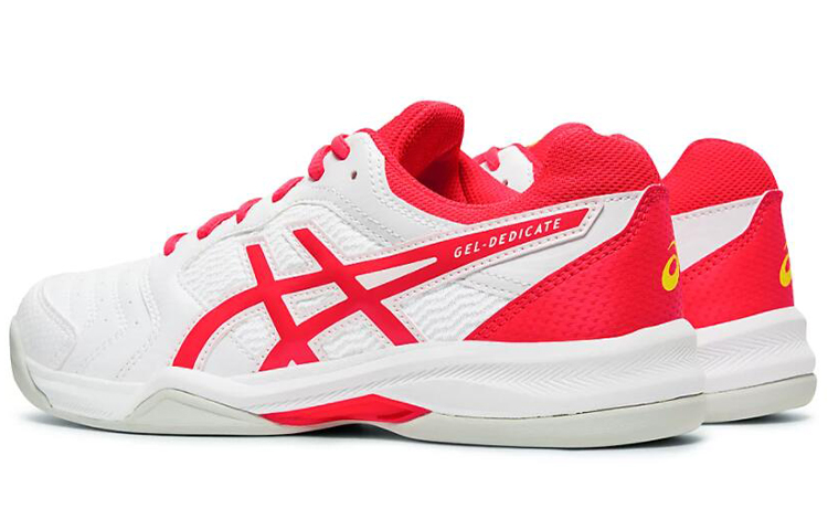 Lookbook (W) ASICS Gel-Dedicate 6 Indoor Rood/Wit 1042A074-102