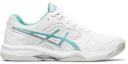 Order (W) ASICS Gel-Dedicate 6 Indoor Wit/Blauw 1042A074-105