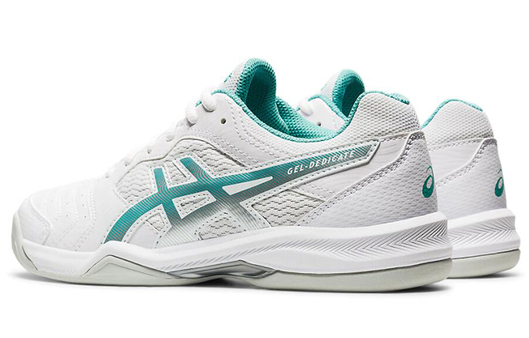 Shop (W) ASICS Gel-Dedicate 6 Indoor Wit/Blauw 1042A074-105