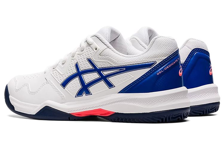 Shop (Women) ASICS Gel-Dedicate 7 Clay 'White Blue' 1042A168-101