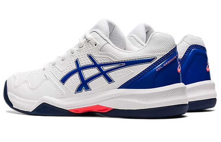 Lookbook (Women) ASICS Gel-Dedicate 7 Indoor 'White Blue' 1042A166-101