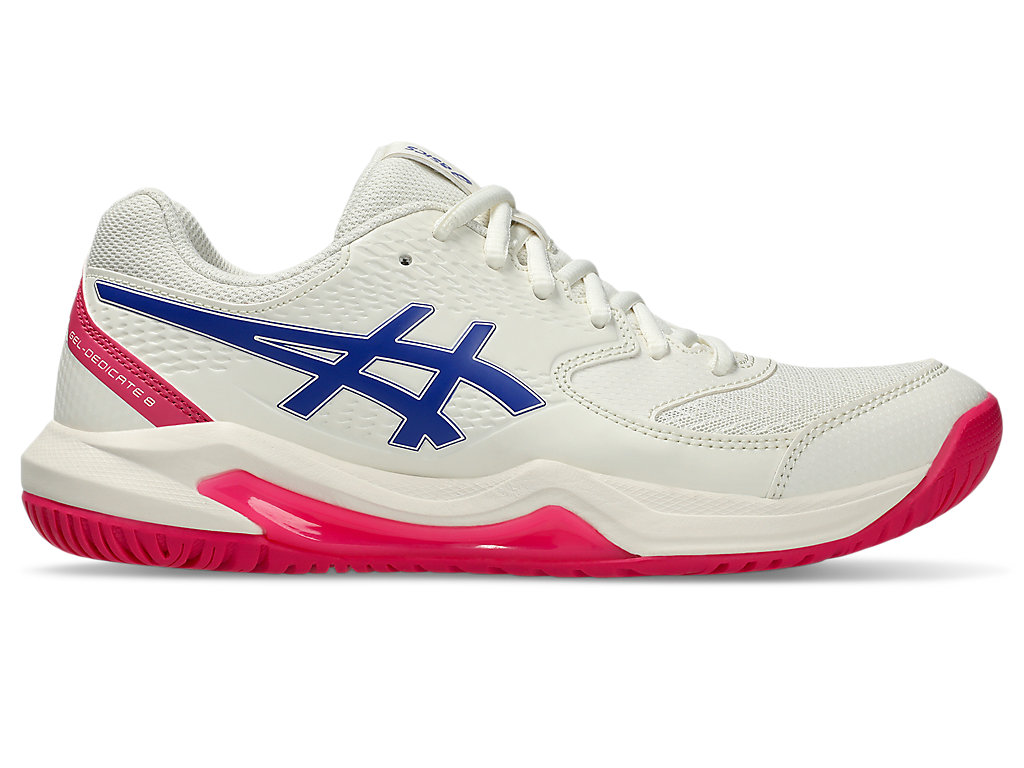 (Women) ASICS GEL-DEDICATE 8 All Court Tennis Shoes Cream/Dark Cobalt 1042A237-105