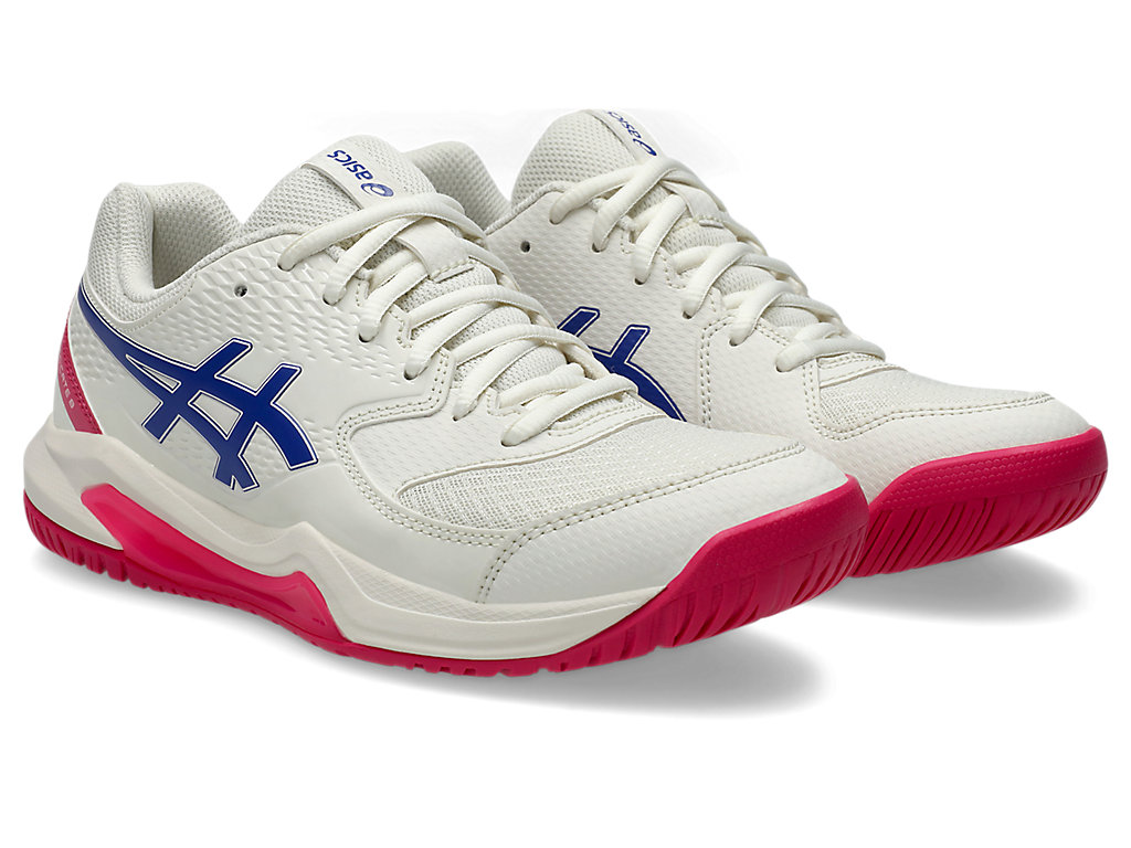 Order (W) ASICS GEL-DEDICATE 8 Zapatos de Tenis All Court Crema/Azul Cobalto Oscuro 1042A237-105