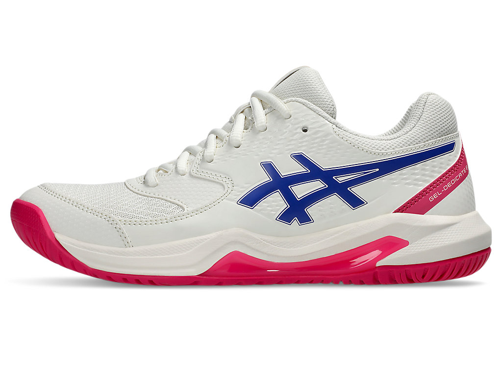 Cheap (W) ASICS GEL-DEDICATE 8 Zapatos de Tenis All Court Crema/Azul Cobalto Oscuro 1042A237-105