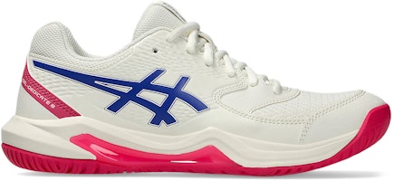 (Women) ASICS GEL-DEDICATE 8 All Court Wide Cream/Dark Cobalt 1042A235-105 (Women) ASICS GEL-DEDICATE 8 All Court Wide Cream/Dark Cobalt 1042A235-105