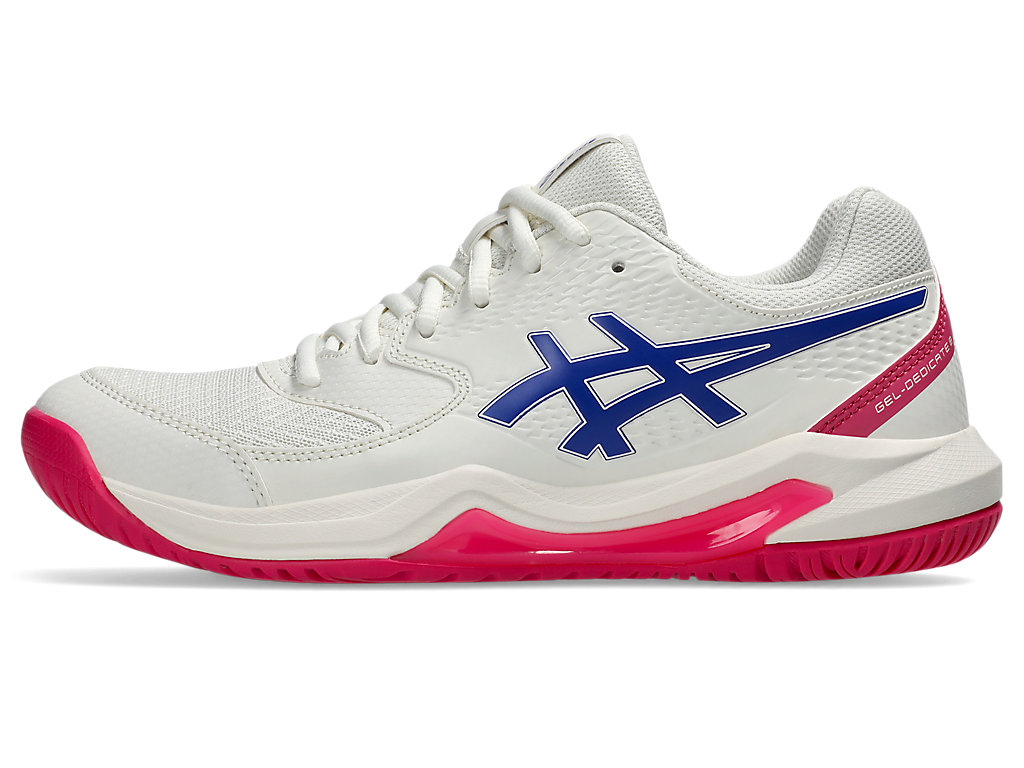 Cheap (W) 아식스 젤-데디케이트 8 올코트 와이드 크림/다크 코발트 1042A235-105