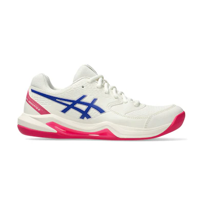 (W) ASICS GEL-DEDICATE 8 Indoor Carpet Court Shoes Cream/Dark Cobalt