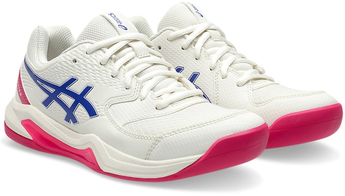 (Women) ASICS GEL-DEDICATE 8 Indoor Carpet Court Shoes Cream/Dark Cobalt 1042A257-105 Order (Women) ASICS GEL-DEDICATE 8 Indoor Carpet Court Shoes Cream/Dark Cobalt 1042A257-105