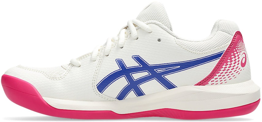 (Women) ASICS GEL-DEDICATE 8 Indoor Carpet Court Shoes Cream/Dark Cobalt 1042A257-105 Shop (Women) ASICS GEL-DEDICATE 8 Indoor Carpet Court Shoes Cream/Dark Cobalt 1042A257-105