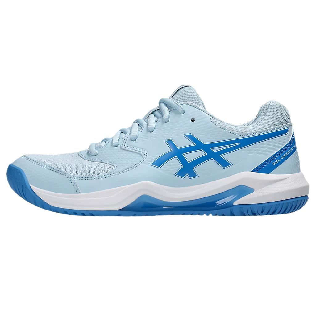 (Women) Asics Gel-Dedicate 8 Tennis Shoes Blue Casual Comfort Low-Top Sneakers 1042A237-401