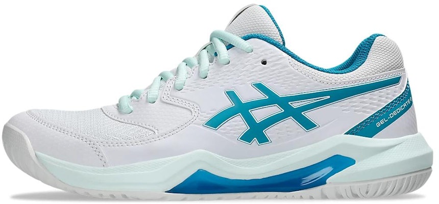 (Women) ASICS Gel-Dedicate 8 White Teal Blue 1042A237-103 Buy (Women) ASICS Gel-Dedicate 8 White Teal Blue 1042A237-103