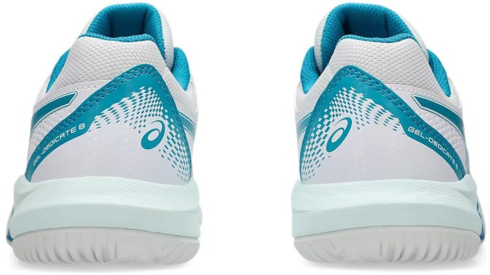 (Women) ASICS Gel-Dedicate 8 White Teal Blue 1042A237-103 Shop (Women) ASICS Gel-Dedicate 8 White Teal Blue 1042A237-103