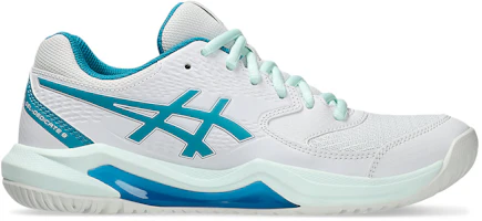(Women) ASICS Gel-Dedicate 8 Wide 'White Teal Blue' 1042A235-103 (Women) ASICS Gel-Dedicate 8 Wide 'White Teal Blue' 1042A235-103
