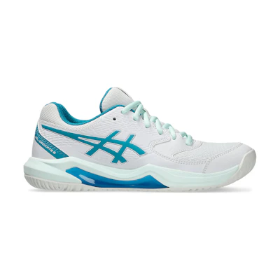 (W) ASICS Gel-Dedicate 8 Wide 'White Teal Blue'