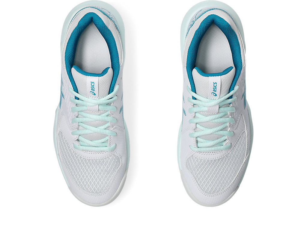 Sizing (Women) ASICS Gel-Dedicate 8 Wide 'White Teal Blue' 1042A235-103