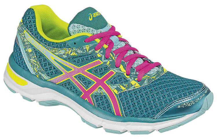 Lookbook (W) ASICS Gel-Excite 4 Grün/Pink/Rot Sneakers T6E8N-5320