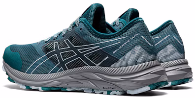 Shop Asics Gel-Excite Trail 舒適耐磨跑步鞋 女款 墨綠灰