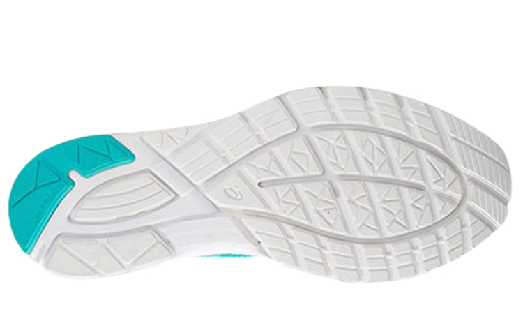 Shop Asics Gel-Feather Glide 4 耐磨防滑 低筒 跑步鞋 女款 藍色