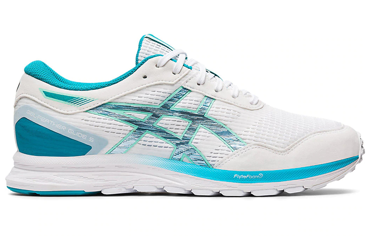 Order (W) ASICS Gel-Feather Glide 5 Sneakers Putih Biru 'White Blue' 1012A693-100