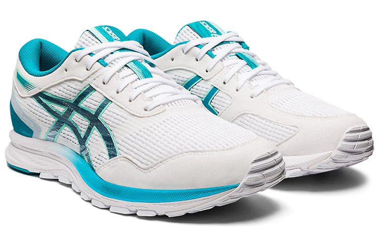 Lookbook (W) ASICS Gel-Feather Glide 5 Sneakers Putih Biru 'White Blue' 1012A693-100