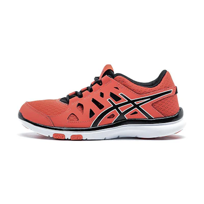 (W) ASICS Gel-Fit Tempo 'Orange CMFT'Breathable Low-Top Running'