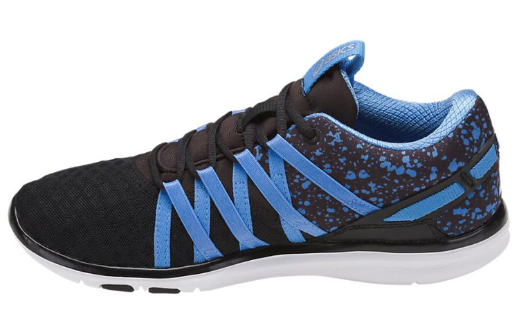 (Women) ASICS Gel-Fit Yui Sneakers Black/Blue S750N-9040