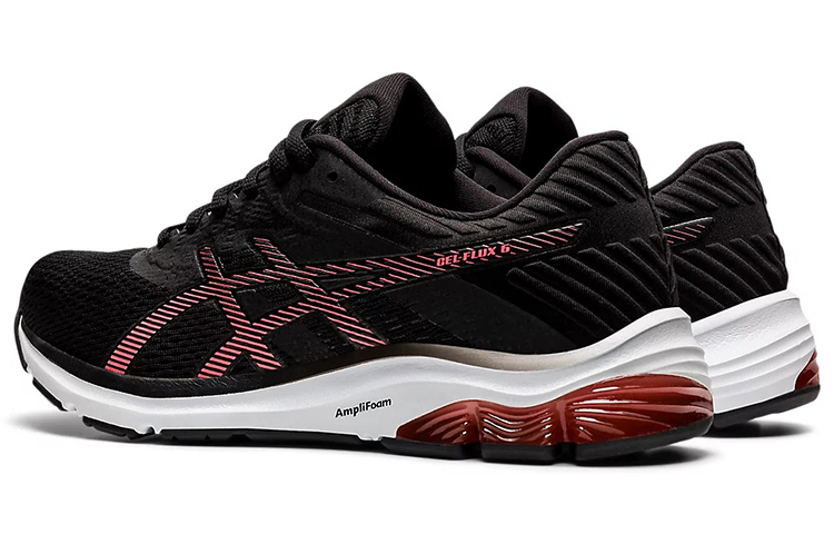 Shop (W) ASICS Gel-Flux 6 'Hitam Blazing Coral' 1012A734-008