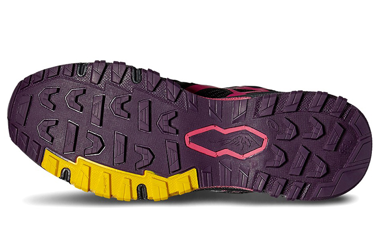 Lookbook (W) ASICS Gel-Fujiattack 5 G-TX 'Hitam Kuning Merah Jambu' T681N-3319