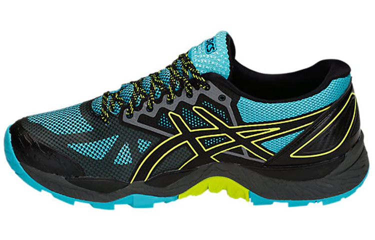 (Women) ASICS GEL-FujiTrabuco 6 Black/Blue/Yellow T7E9N-400