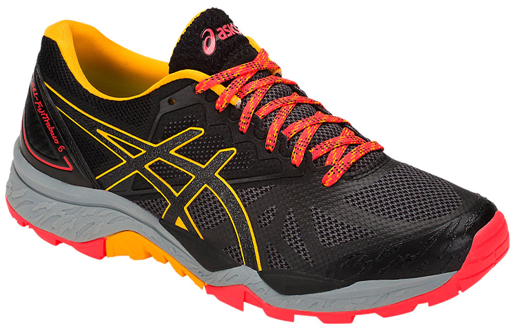 Lookbook (Women) ASICS Gel-Fujitrabuco 6 Black/Yellow/Red T7E9N-001