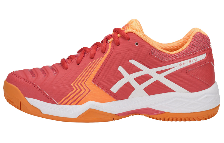 (Women) ASICS Gel-Game 6 Clay Coralicious White Orange Pop 'Red' E756Y-3001