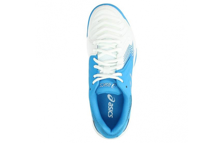 Lookbook (W) アシックス ゲルゲーム6 クレー 白/青 E756Y-0143
