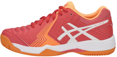 (Women) ASICS Gel-Game 6 Clay Coralicious White Orange Pop 'Red' E756Y-3001 (Women) ASICS Gel-Game 6 Clay Coralicious White Orange Pop 'Red' E756Y-3001