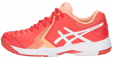 (Women) ASICS Gel-Game 6 Low-Top Tennis Shoes Pink/White E755Y-600 (Women) ASICS Gel-Game 6 Low-Top Tennis Shoes Pink/White E755Y-600