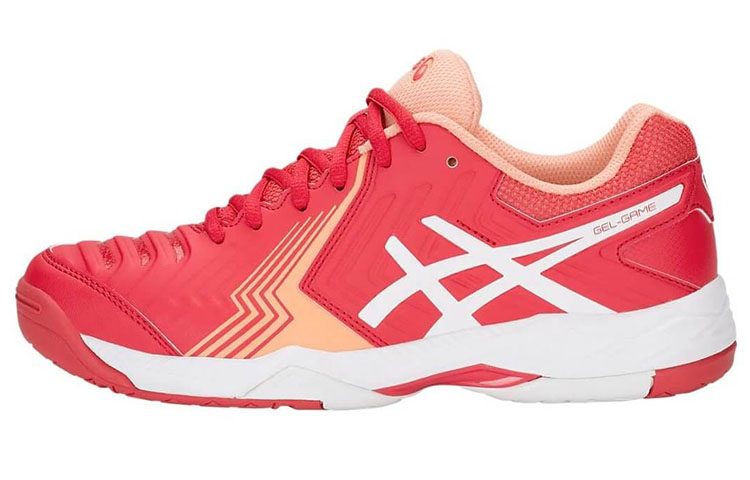 (Women) ASICS Gel-Game 6 Low-Top Tennis Shoes Pink/White E755Y-600
