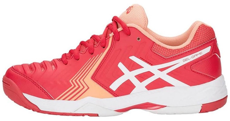 (W) ASICS Gel-Game 6 Lage Tennis Schoenen Roze/Wit E755Y-600 Buy (W) ASICS Gel-Game 6 Lage Tennis Schoenen Roze/Wit E755Y-600
