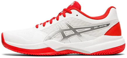 (Women) ASICS Gel-Game 7 Clay 'White Red' 1042A038-105 (Women) ASICS Gel-Game 7 Clay 'White Red' 1042A038-105