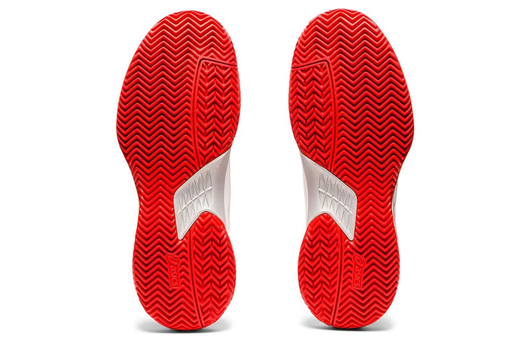 Details for (W) 아식스 젤-게임 7 클레이 화이트/레드 (Asics Jel-Geim 7 Keullei Waiteu/Ledeu) 1042A038-105