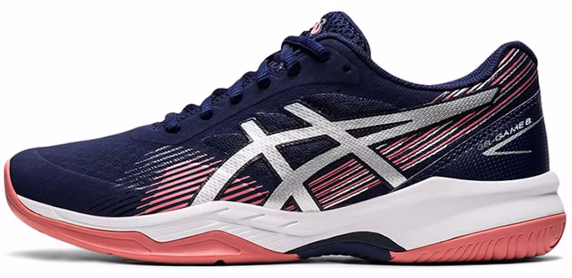 (Women) ASICS Gel-Game 8 'Navy Pink Silver' 1042A152-402 Buy (Women) ASICS Gel-Game 8 'Navy Pink Silver' 1042A152-402