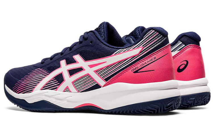 Lookbook (W) ASICS Gel-Game 8 Clay Blauw/Roze/Wit 1042A151-401