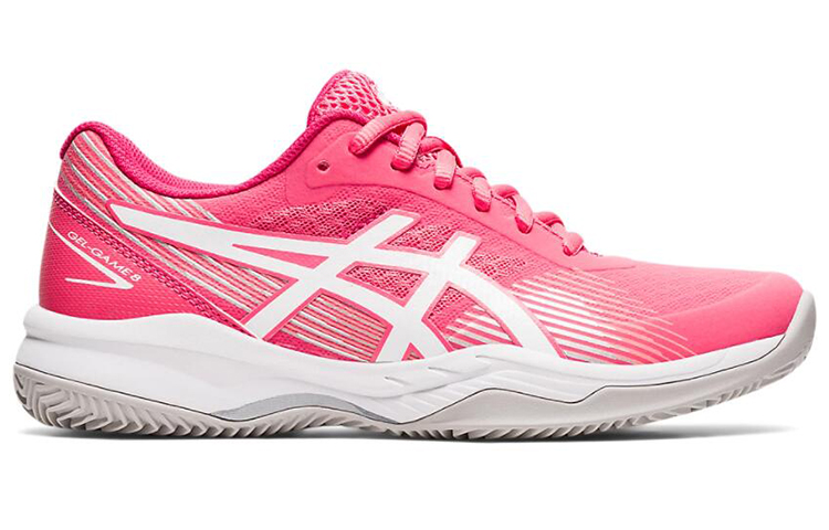 Order (W) ASICS Gel-Game 8 Terre Battue Rose Blanc 1042A151-700