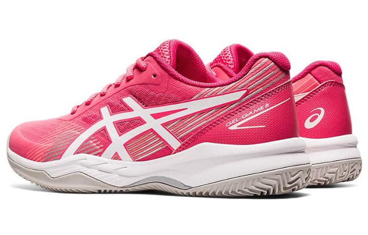 Shop (W) ASICS Gel-Game 8 Terre Battue Rose Blanc 1042A151-700
