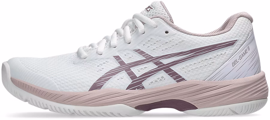 (Women) ASICS Gel-Game 9 'White Dusty Mauve' 1042A211-106 Cheap (Women) ASICS Gel-Game 9 'White Dusty Mauve' 1042A211-106